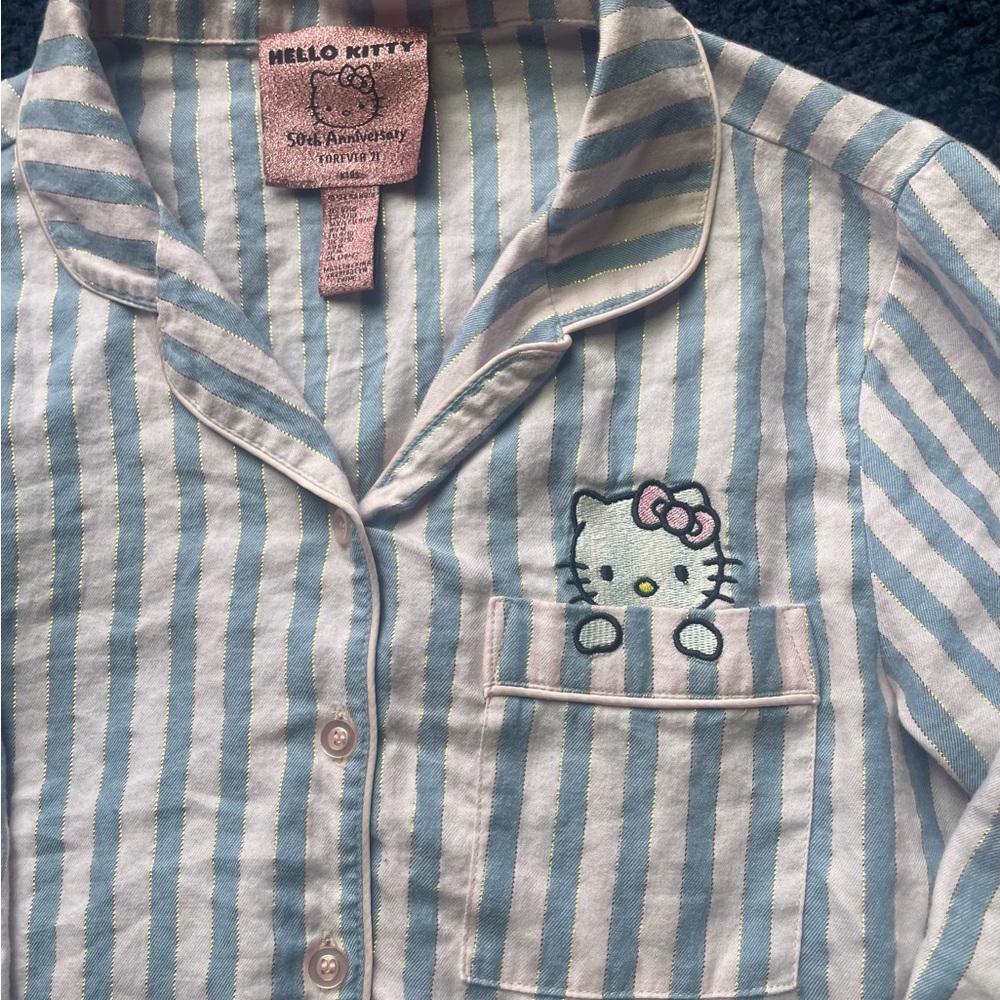 Forever 21 Kids Hello Kitty 50Th Anniversary Pajama Shirt for Girls